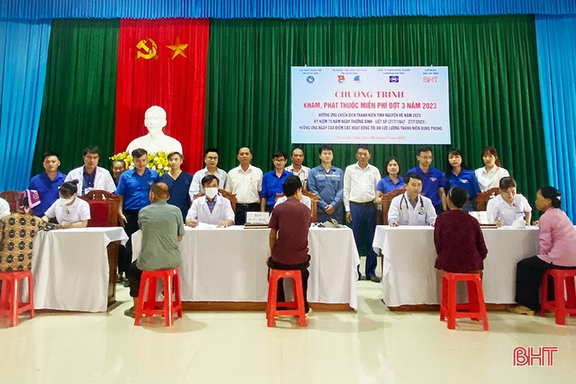 Formosa Hà Tĩnh phối hợp khám cấp phát thuốc cho hơn 200 người