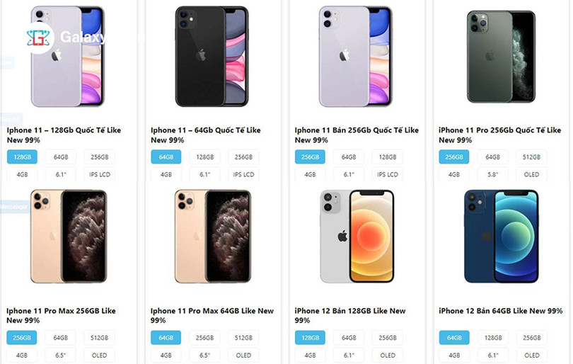 Mua điện thoại iPhone Like New chính hãng giá tốt ở đâu? Đến ngay Galaxydidong