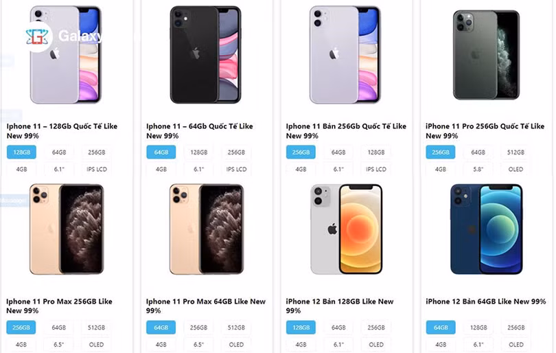 Mua điện thoại iPhone Like New chính hãng giá tốt ở đâu? Đến ngay Galaxydidong