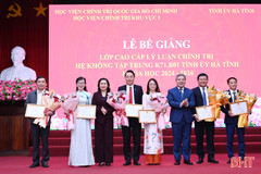 61 học viên hoàn thành lớp cao cấp lý luận chính trị tại Hà Tĩnh