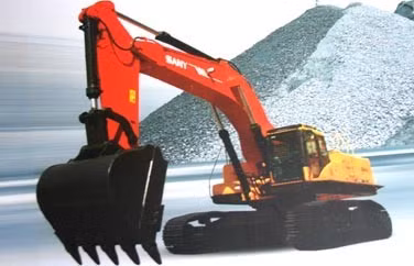 Máy xúc thuỷ lực thế hệ mới nhãn hiệu SANNY. Xe tải trọng tải lớn nhãn hiệu SANNY.