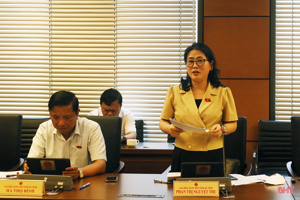 Đại biểu Quốc hội Hà Tĩnh thảo luận tổ một số dự án luật, luật sửa đổi