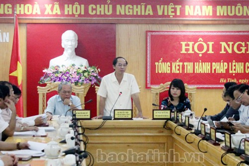 Phó Chủ tịch Thường trực UBND tỉnh Nguyễn Thiện đề nghị các cấp, ngành tiếp tục quan tâm tổ chức thực hiện tốt Pháp lệnh CCB Việt Nam