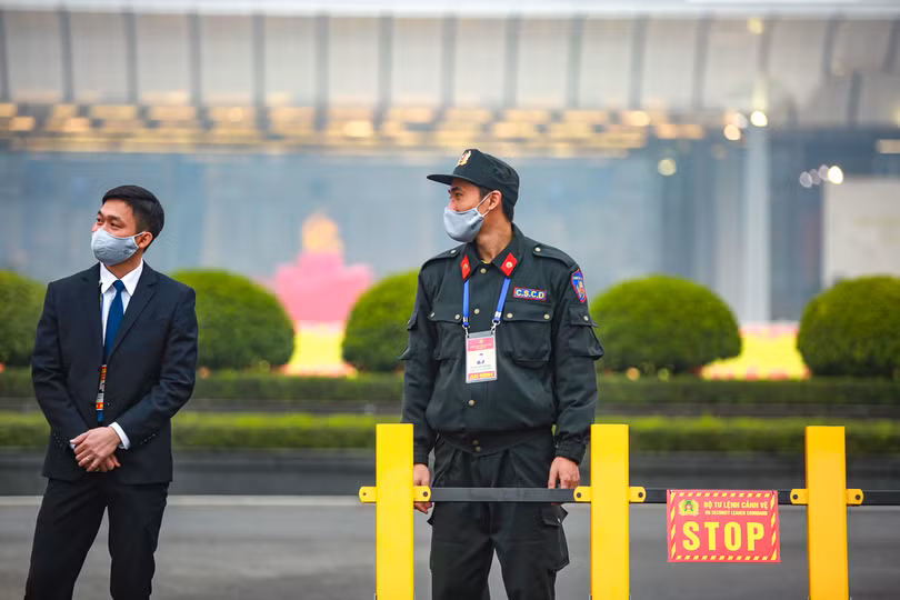 Thắt chặt an ninh để đảm bảo an toàn cho Đại hội XIII của Đảng