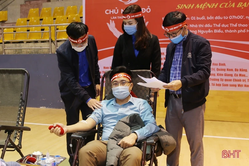 “Chủ nhật đỏ” lần thứ XIII tại Hà Tĩnh thu về 486 đơn vị máu