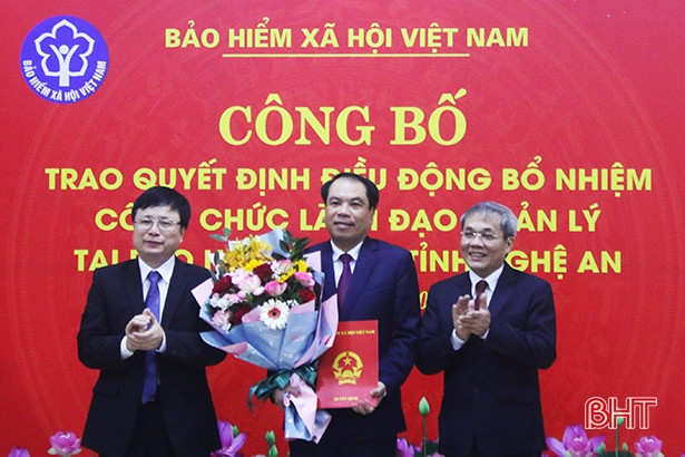 Giám đốc BHXH Hà Tĩnh được điều động, bổ nhiệm làm Giám đốc BHXH Nghệ An