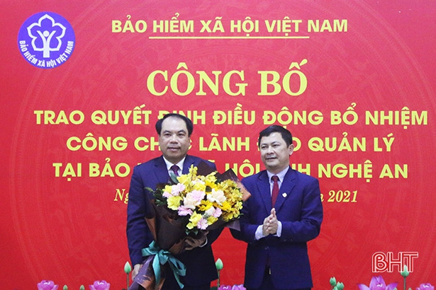 Giám đốc BHXH Hà Tĩnh được điều động, bổ nhiệm làm Giám đốc BHXH Nghệ An