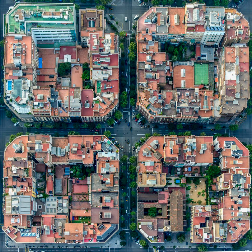 Các thành phố có quy hoạch độc đáo nhìn từ trên cao