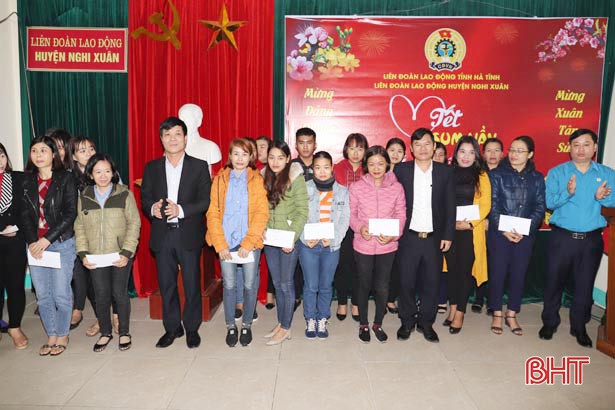 “Tết sum vầy” cho người lao động thành phố Hà Tĩnh, Nghi Xuân