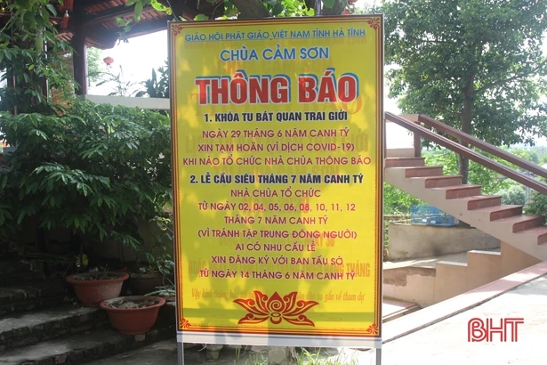 Hà Tĩnh khuyến cáo các tổ chức tôn giáo không tiến hành hoạt động tập trung đông người