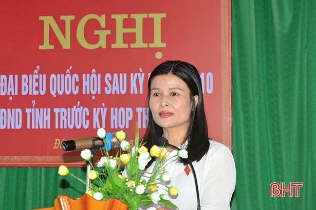 Cử tri Hương Khê, Hồng Lĩnh kiến nghị đầu tư xây dựng các công trình xuống cấp