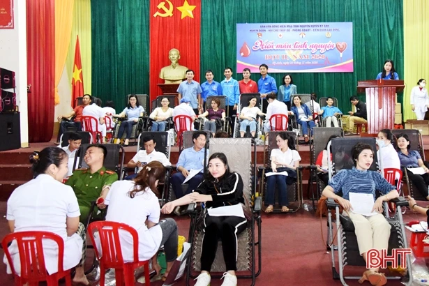 Ngày hội hiến máu tình nguyện ở huyện Kỳ Anh