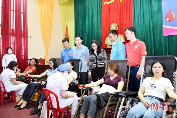 Ngày hội hiến máu tình nguyện ở huyện Kỳ Anh