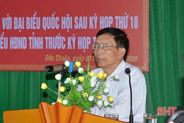 Cử tri Hương Khê, Hồng Lĩnh kiến nghị đầu tư xây dựng các công trình xuống cấp