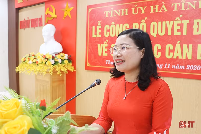 Thạch Hà có nữ Bí thư Huyện ủy mới