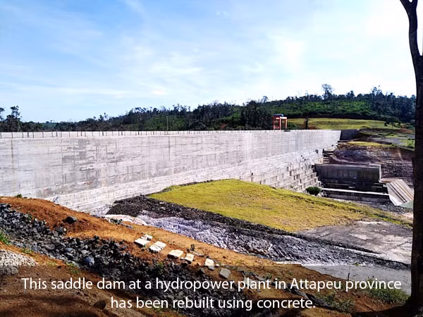 Hai năm sau thảm họa vỡ đập, Lào trùng tu dự án thủy điện ở tỉnh Attapeu