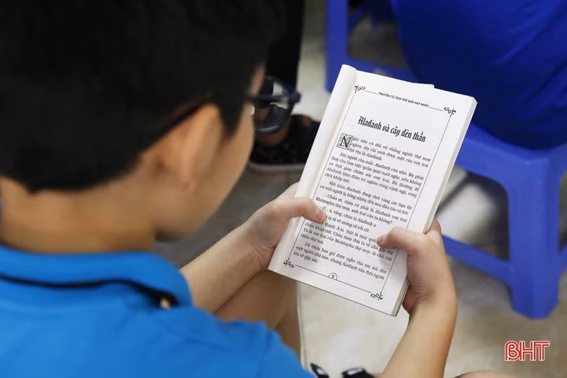 Học sinh Trường Albert Einstein Hà Tĩnh vui “Ngày hội đọc sách”