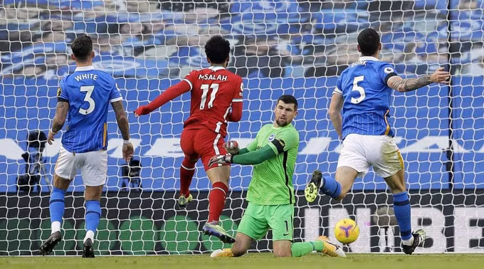 Kết quả Brighton 1-1 Liverpool: VAR 3 lần ngăn cản, Liverpool mất chiến thắng phút bù giờ