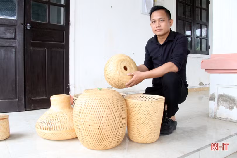 Xuất khẩu mây tre đan, giải quyết việc làm cho nhiều người dân miền núi Hà Tĩnh