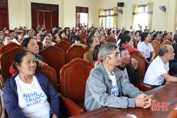 Người dân Can Lộc được truyền thông kiến thức phòng chống mua bán người