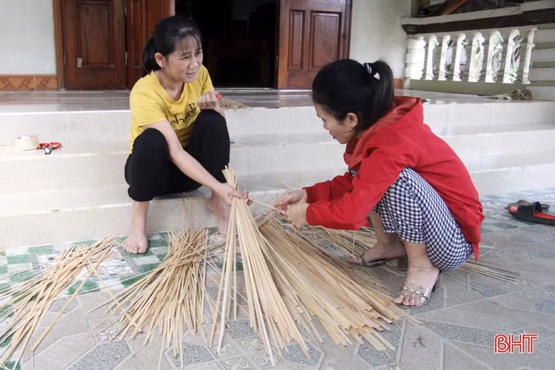 Xuất khẩu mây tre đan, giải quyết việc làm cho nhiều người dân miền núi Hà Tĩnh