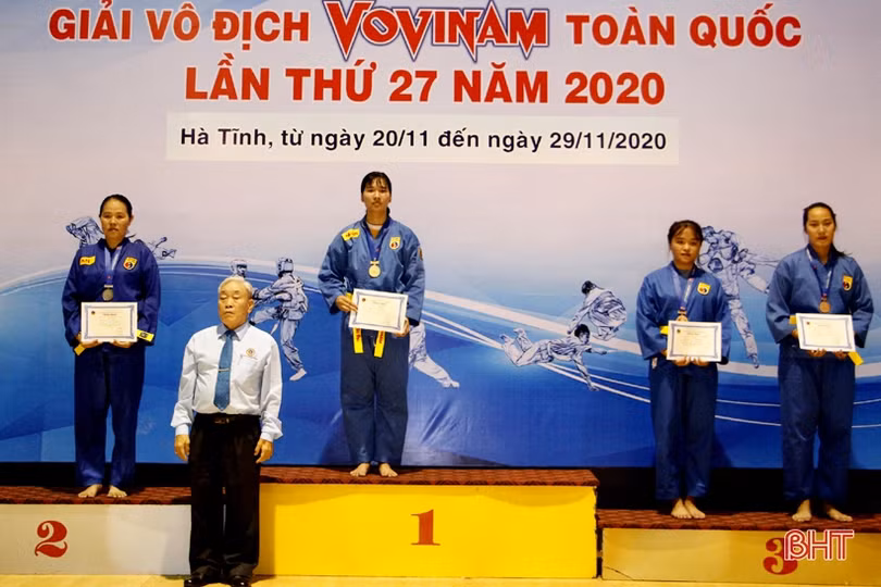 VĐV Hà Tĩnh giành huy chương tại Giải Vô địch Vovinam toàn quốc
