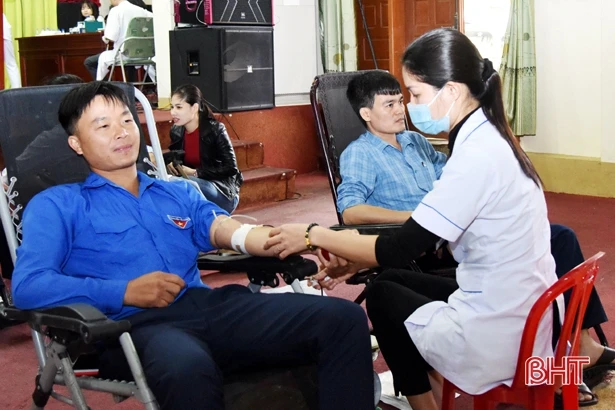 Ngày hội hiến máu tình nguyện ở huyện Kỳ Anh