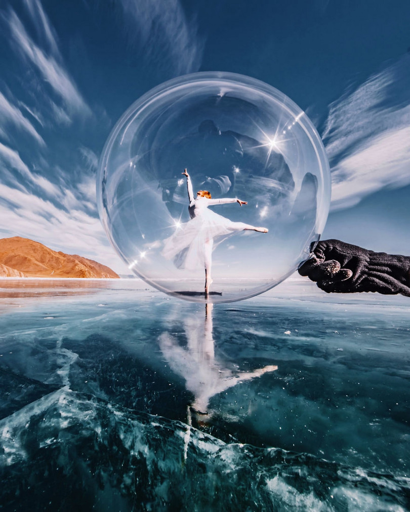 Sững sờ ngắm vũ điệu của con người hòa vào vẻ đẹp của thiên nhiên