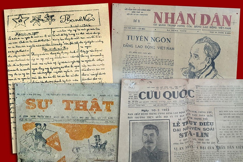 Báo chí cách mạng đóng vai trò chủ đạo trên mặt trận tuyên truyền để tập hợp quần chúng đứng lên đấu tranh trong sự nghiệp giải phóng dân tộc. Ảnh Internet 1a2-8535.jpg