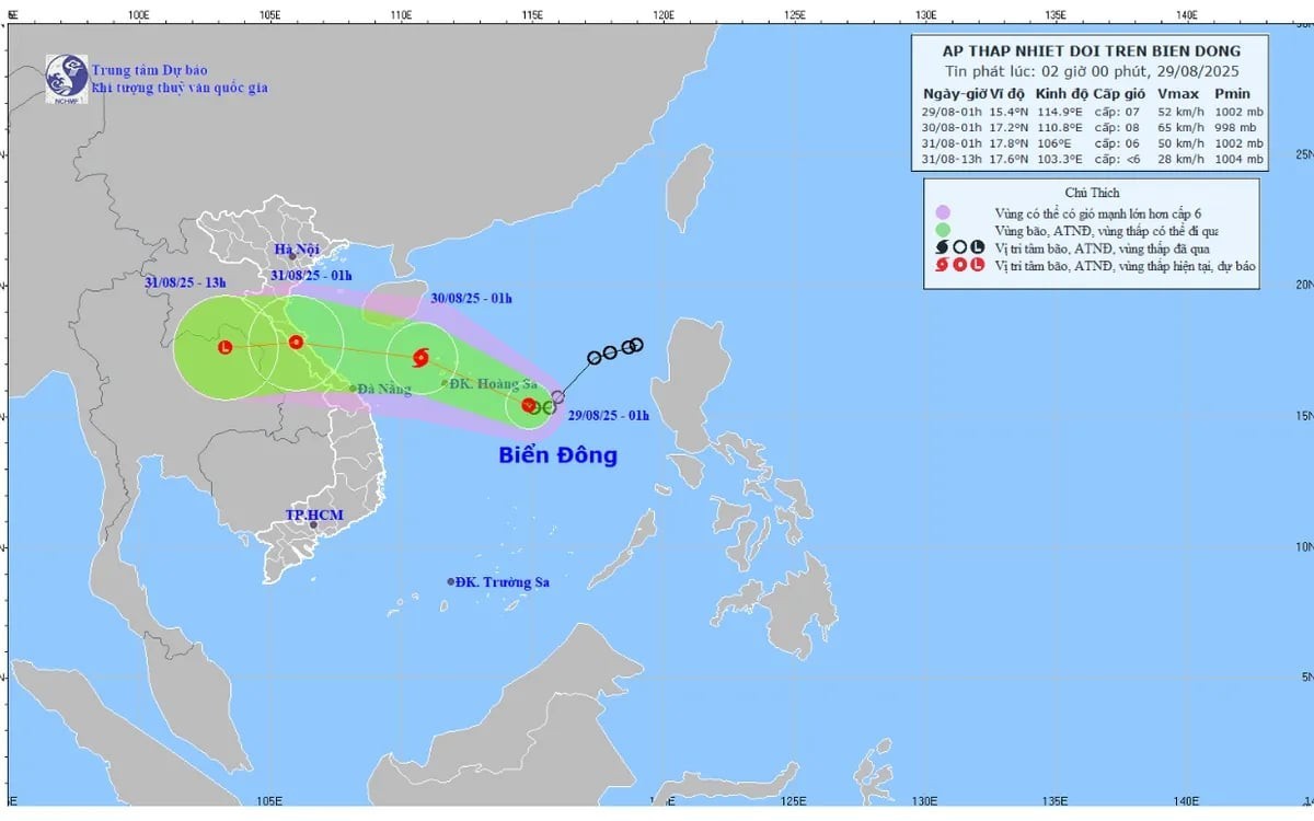 Es probable que la depresión tropical se fortalezca y se convierta en tormenta y Ha Tinh se encuentra dentro del área de influencia de la tormenta. image.jpg