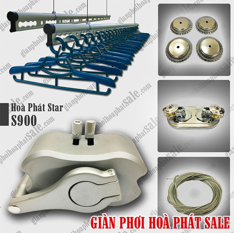 Cận cảnh giàn phơi chống rối Hòa Phát S900 mới ra mắt, giá chưa đến 2 triệu
