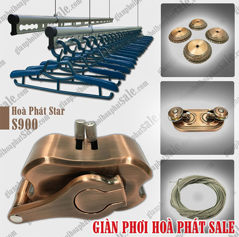 Cận cảnh giàn phơi chống rối Hòa Phát S900 mới ra mắt, giá chưa đến 2 triệu