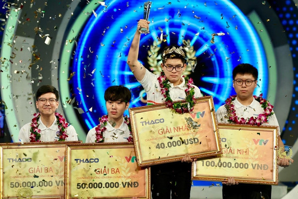 Hoàng Khánh giành vòng nguyệt quế Đường lên đỉnh Olympia - Ảnh 1. Hoàng Khánh giành vòng nguyệt quế Đường lên đỉnh Olympia