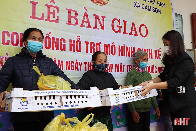 153 hộ nghèo Cẩm Xuyên được hỗ trợ sinh kế