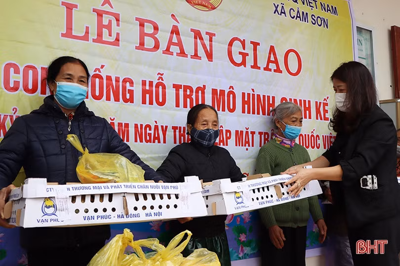 153 hộ nghèo Cẩm Xuyên được hỗ trợ sinh kế