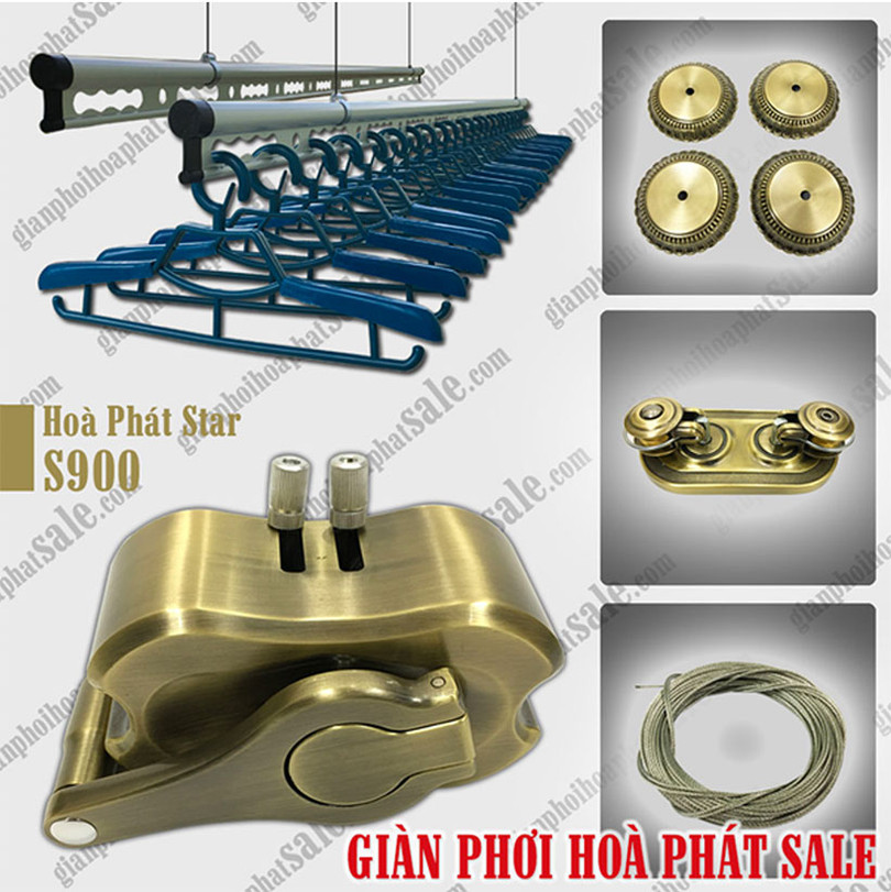 Cận cảnh giàn phơi chống rối Hòa Phát S900 mới ra mắt, giá chưa đến 2 triệu