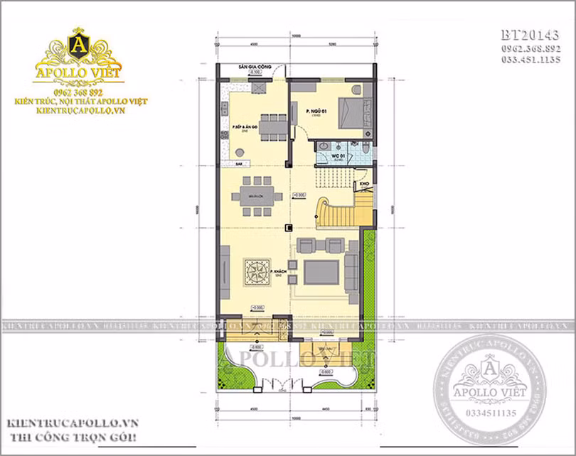 Chiêm ngưỡng mẫu biệt thự hiện đại 3 tầng đẹp BT20143