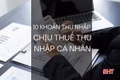 [Motion graphic] 10 khoản thu nhập chịu thuế thu nhập cá nhân