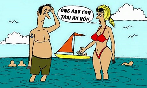 Vợ nổi điên khi chồng hành động giống con trai