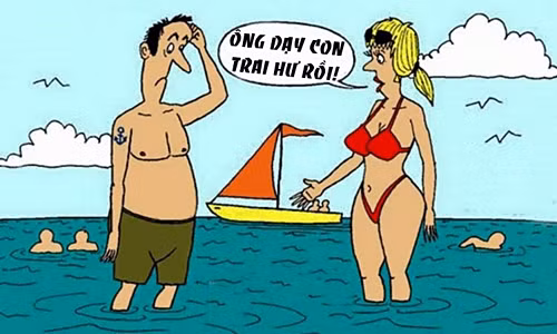 Vợ nổi điên khi chồng hành động giống con trai