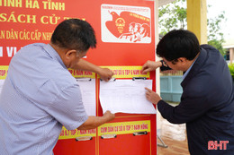 Hà Tĩnh hoàn thành hội nghị lấy ý kiến cử tri nơi cư trú đối với người ứng cử