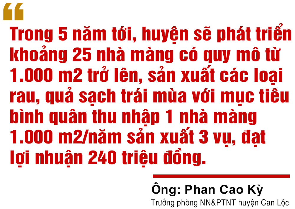Phát triển kinh tế trong xây dựng huyện Can Lộc đạt chuẩn NTM nâng cao (bài 1): Sản xuất theo chiều sâu ở 3 vùng sinh thái ảnh 12 Phát triển kinh tế trong xây dựng huyện Can Lộc đạt chuẩn NTM nâng cao (bài 1): Sản xuất theo chiều sâu ở 3 vùng sinh thái