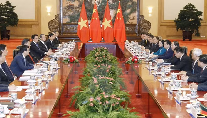 chu tich nuoc tran dai quang hoi dam voi chu tich trung quoc