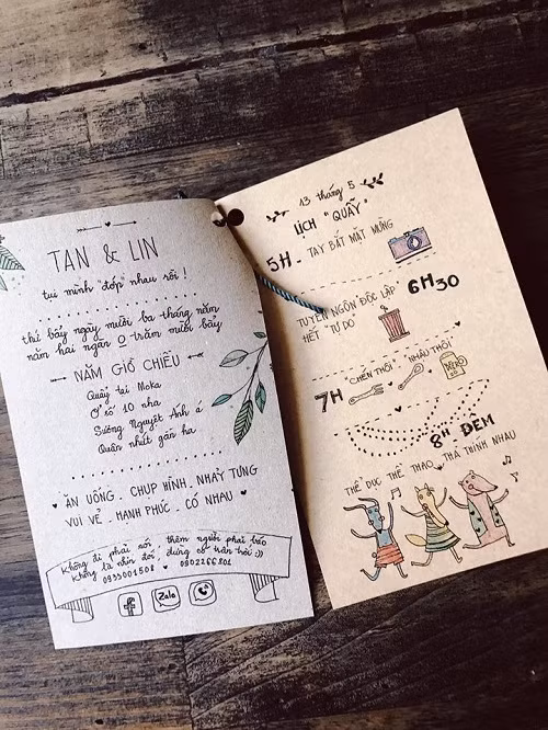 thiep moi dam cuoi doc nhat vo nhi tai viet nam