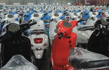 Piaggio Việt Nam sẽ trở thành một trong những trung tâm sản xuất và xuất khẩu xe máy lớn của Tập đoàn Piaggio - Ảnh: Đức Thọ