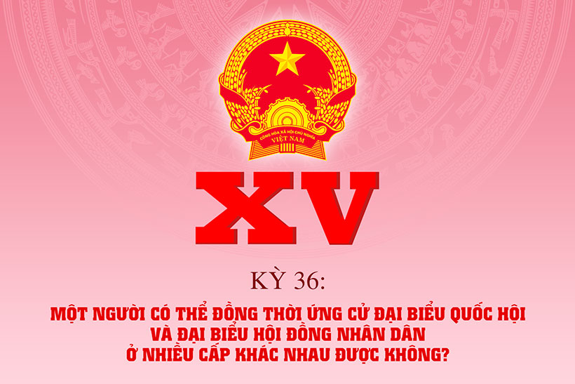 Một người có thể đồng thời ứng cử đại biểu Quốc hội và đại biểu HĐND ở nhiều cấp khác nhau được không?
