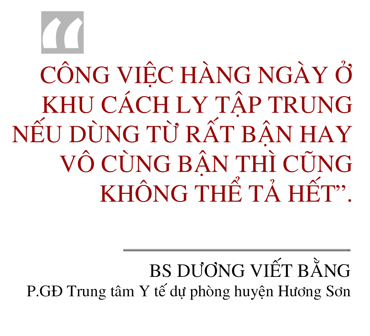 Những y, bác sỹ Hà Tĩnh thao thức cùng công dân ở các khu cách ly tập trung