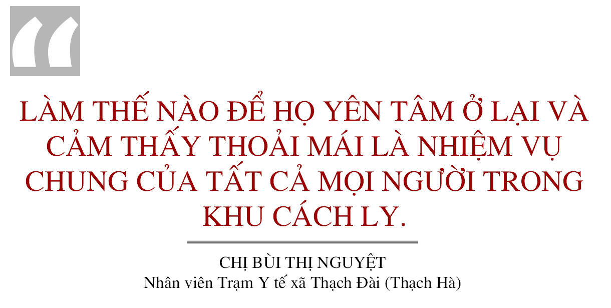Những y, bác sỹ Hà Tĩnh thao thức cùng công dân ở các khu cách ly tập trung
