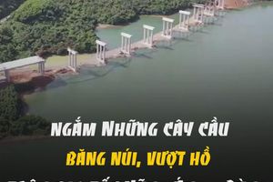 Ngắm những cây cầu băng núi, vượt hồ trên cao tốc Vũng Áng - Bùng