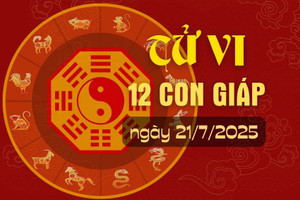 Tử vi hàng ngày - Tử vi 12 con giáp hôm nay ngày 21/7/2025.